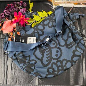 NWT UNIQLO X Marimekko Navy Kimalainen Drawstring Bag
